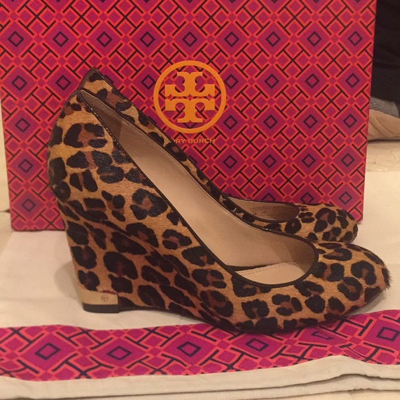Tory Burch Shoes - Tory Burch Leopard Wedges